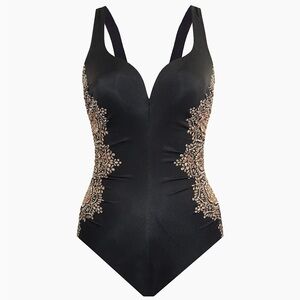 NWT Miraclesuit Petal Pusher Temptress Tummy Control One-Piece Swimsuit